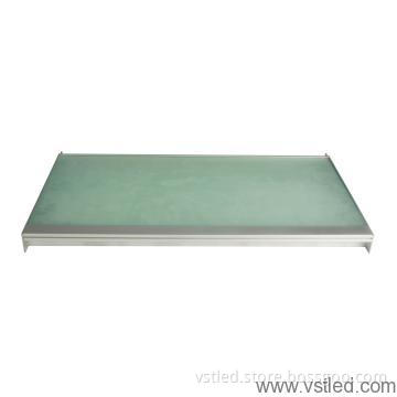 led Fluorescent Desk Lamp with Tempered Glass, Aluminum